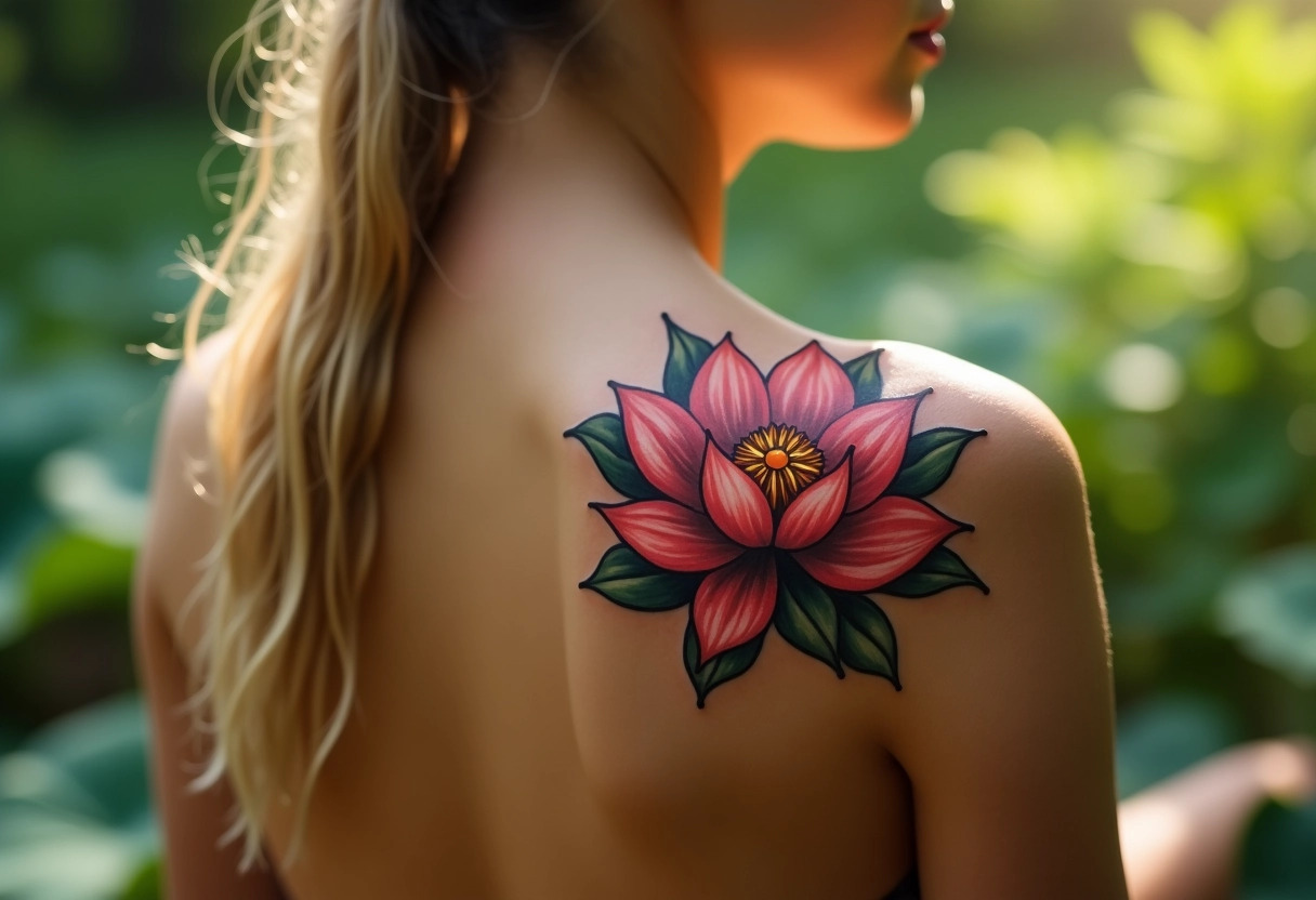 tatouage lotus