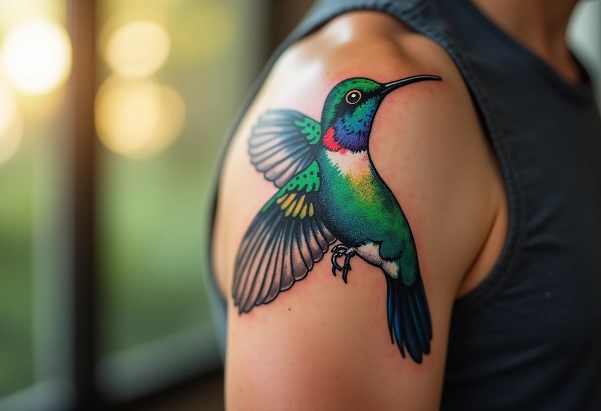 tatouage colibri